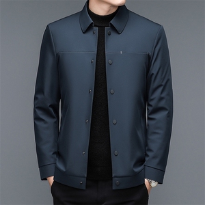 DZ32288钱塘2020-3商务休闲简约冬季厚款中年男士羽绒服P200