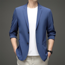 男士商务休闲西装2023春秋季新款男装中年薄款单西西服外套上衣，男装西服，电商B212（原钱塘6029）