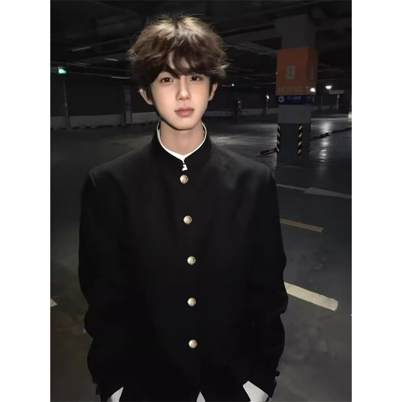 2025韩版潮流男士上衣帅气宽松港风西装外套男春秋百搭休闲西服,男装西服,四季星座505