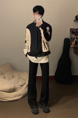 B221美式ins高街暗黑痞帅型男机车服外套上衣SY2306-P90控118，男装夹克，电商B221