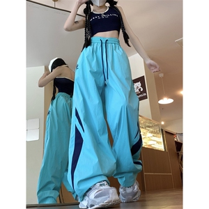 美式速干休闲裤男潮牌宽松直筒裤运动休闲长裤K0612-P40图片