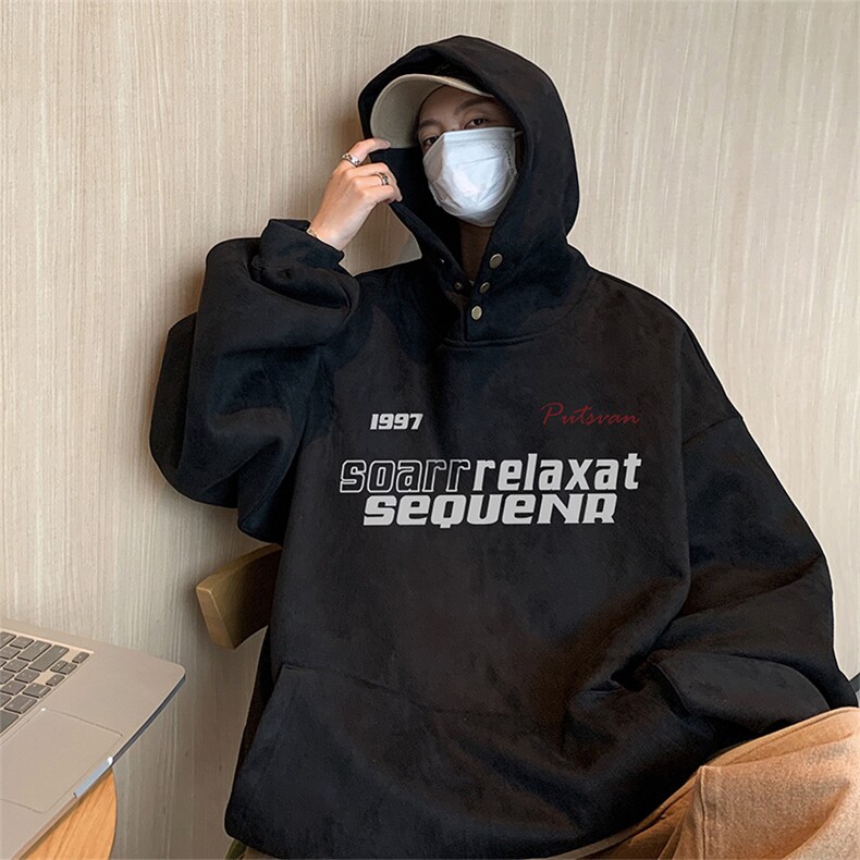 新款抖音直播得物高品宽松质麂皮绒男连帽卫衣外套W7030P55控79，男装卫衣，电商C408(原B339-1)