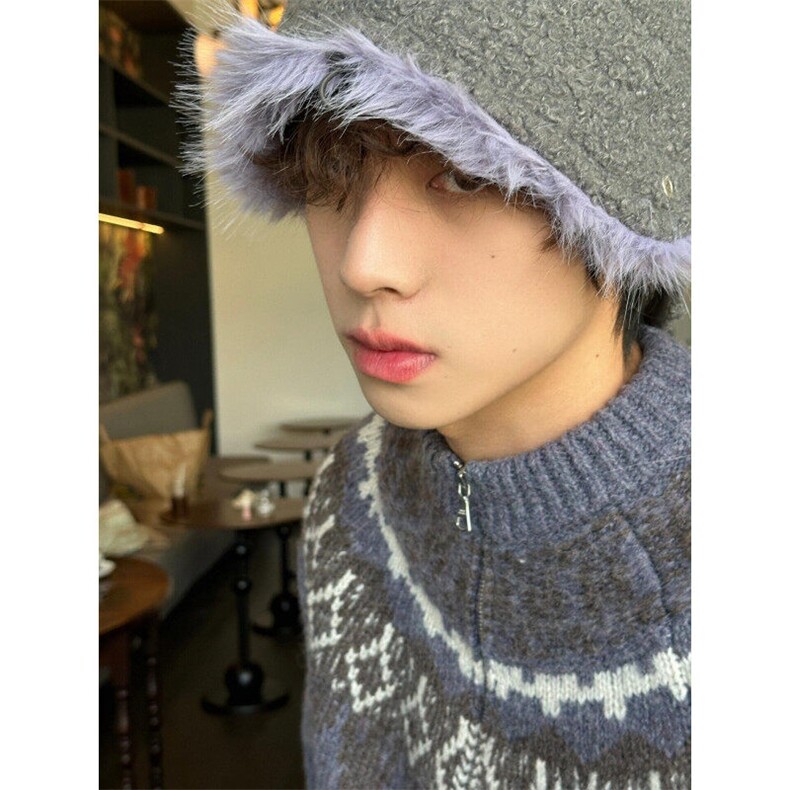 【有货】MY368CC-特P70费尔岛提花开衫毛衣男女慵懒针织衫外套,男装针织衫/毛衣,星座1007（原301D）