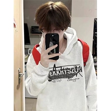 卫衣男连帽春秋季ins港风宽松潮牌字母印花百搭外套2025年新款，女装短外套，星座1210-1