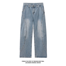 2024秋季新款白底大码美式弯刀牛仔裤M-5XGK24940-特P40，男装牛仔裤，电商A022