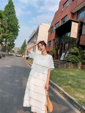 2022夏季新款现货主推款蛋糕连衣裙款号-1821-P115K168，女装连衣裙，浙宝305