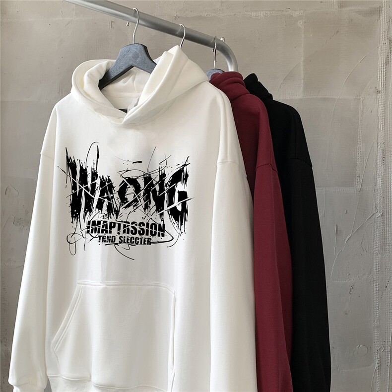 XZ203-W772加绒-P5565棉35涤加绒连帽卫衣24重磅冬季新品，男装卫衣，星座203