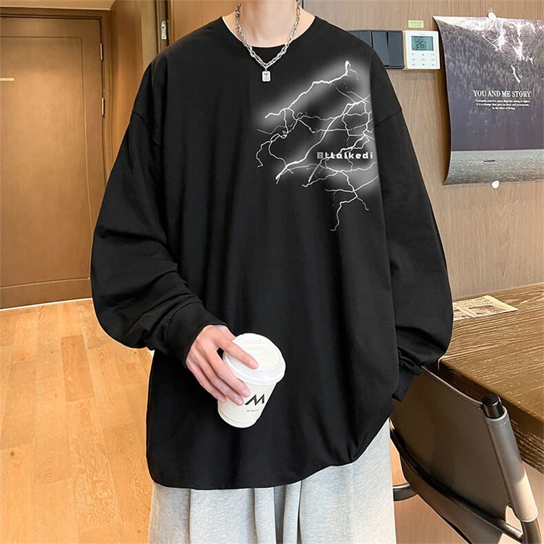 抖音得物供货量大从优可提供视频美式长袖T恤CT570特P28,男装T恤,电商A486