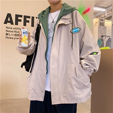 秋冬新品宽松街头运动风棒球服班服连帽夹克外套男装W1571-P55，男装夹克，星座512-2