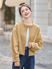 休闲短外套女小个子秋季2025新款高级感早秋时尚减龄百搭上衣，女装短外套，丽影随形
