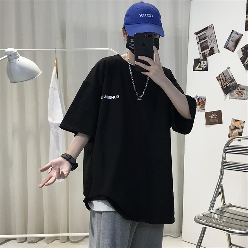 XZ115A-T06200克纯棉男女字母印花大码S-5XL10色T恤衫圆领半袖,男装T恤,星座115A-3