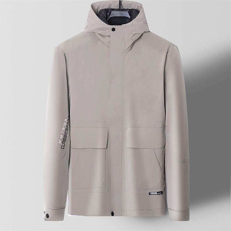 V2501钱塘2020-3秋冬中老年男士连帽羽绒服保暖休闲百搭外套P245,男装羽绒服,钱塘207-3