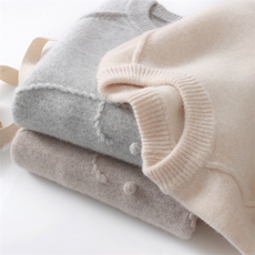 优质精选儿童羊毛针织衫手工小象绣花男女童套头打底上衣，童装儿童羊毛衫，初丹羊绒童装