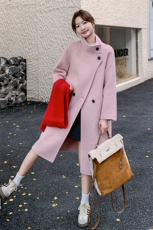 现货主推70毛手工羊毛大衣191-K6339-P255-K378，女装双面呢大衣，韩蜜菓