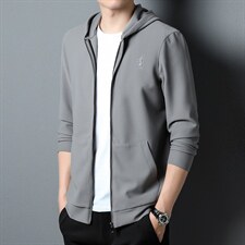 S3097钱塘2020-2春秋薄款时尚休闲连帽中青年男士帅气卫衣P102，男装卫衣，钱塘207-2