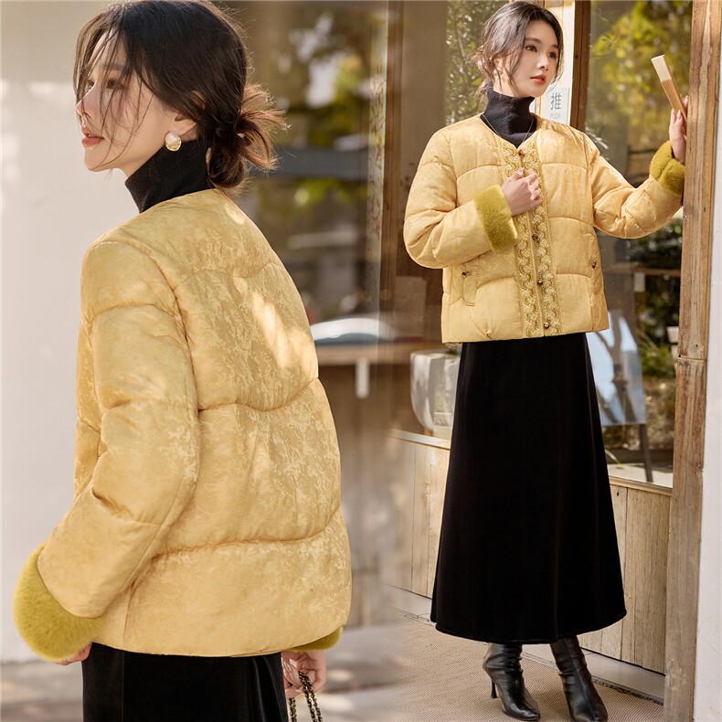 现货，新中式棉衣女，女装棉衣/棉服，利佳可人