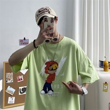 港风夏季t恤男潮流时尚休闲男装tA210-A8365-P32，男装T恤，星座210-3