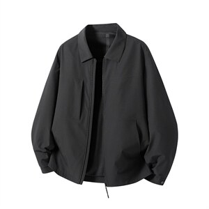 2026年春新款通勤外套行政上衣男士简约翻领休闲夹克，男装夹克，星座914