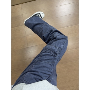 B221 美式ins暗黑高品质多口袋休闲工装裤子 LK24371-P70控98图片