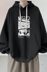 连帽卫衣男大码运动服帽衫外套WY2176-P35加绒款-P40，男装卫衣，电商A040