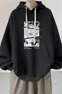 连帽卫衣男大码运动服帽衫外套WY2176-P35 加绒款-P40图片