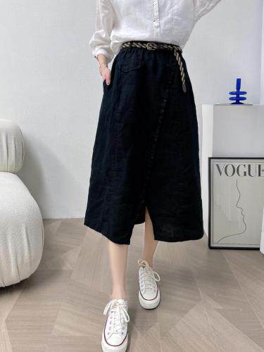 麻料半裙，女装半身裙，衣香丽舍