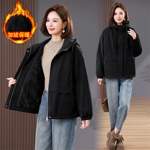 时尚保暖派克服女冬季新款宽松显瘦短款外套加厚棉服学生上衣图片