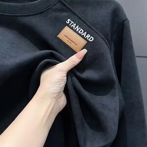 1506A/G90470/P47印花秋冬卫衣男韩版新款圆领宽松潮流1图片