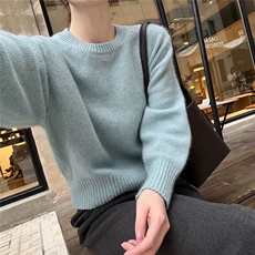 女士秋冬打底保暖柔软羊毛衫简约时尚，女装羊毛衫，恩泰羊绒