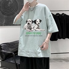 YT26263-P30亚麻短袖t恤男大码五分袖男宽松七分袖港风模特,男装T恤,电商A040