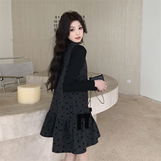 现货现货2025春装背心连衣裙P125-K178两件套2C167-886-P175-K238，女装套装/套裙，2C167