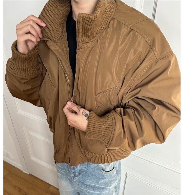网络图片  冬季美式潮牌短款飞行棉服男棉衣外套MF309-P98图片