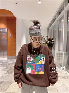 2021冬季复合婴儿绒加厚保暖卫衣图片