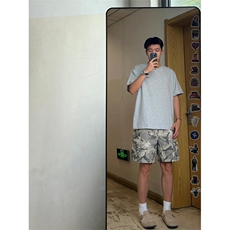 【有货】迷彩工装短裤男美式高街hiphop裤子五分裤GK21LL-特P46，男装牛仔裤，星座1007（原301D）