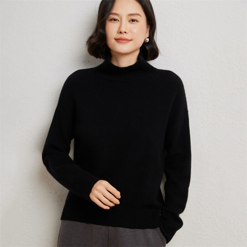 王菲同款女士衫10%秋冬保暖柔软舒适图片