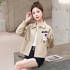 春装新品优雅简约风，女装皮衣，臻衣坊
