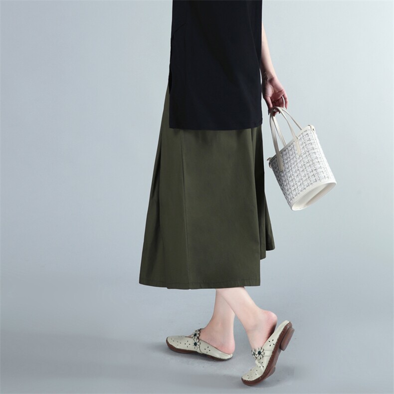 裤子2021年夏季收腰减龄纯色潮流舒适简约，女装裤子，简韵佳