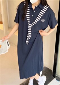 现货 新款Polo连衣裙,女装连衣裙,MI MI(1F)