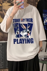 Q11234-P30春夏季七分袖t恤男大码五分袖男短袖中袖，男装T恤，电商A040