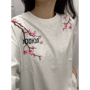 万针全刺绣工艺抖音得物高品质260克重磅纯棉双纱美式高街短袖T恤图片