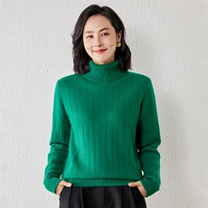 2025年秋季新款百搭女士纯色针织衫，女装针织衫/毛衣，春贝羊绒