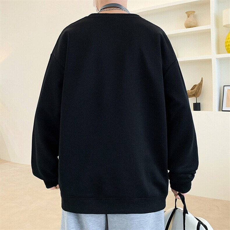 2025新款春秋季男生大码长袖卫衣港风潮牌圆领卫衣男，男装卫衣，星座1206（原A206）