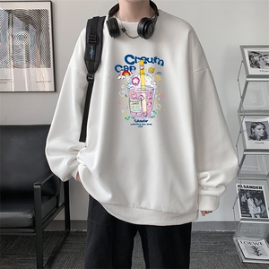 华夫格卫衣圆领卫衣男大码长袖t恤男外套HW76332-P30