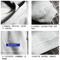KS21202-P38加绒款-P43连帽开衫卫衣男运动外套大码班服网格，男装卫衣，电商A040A