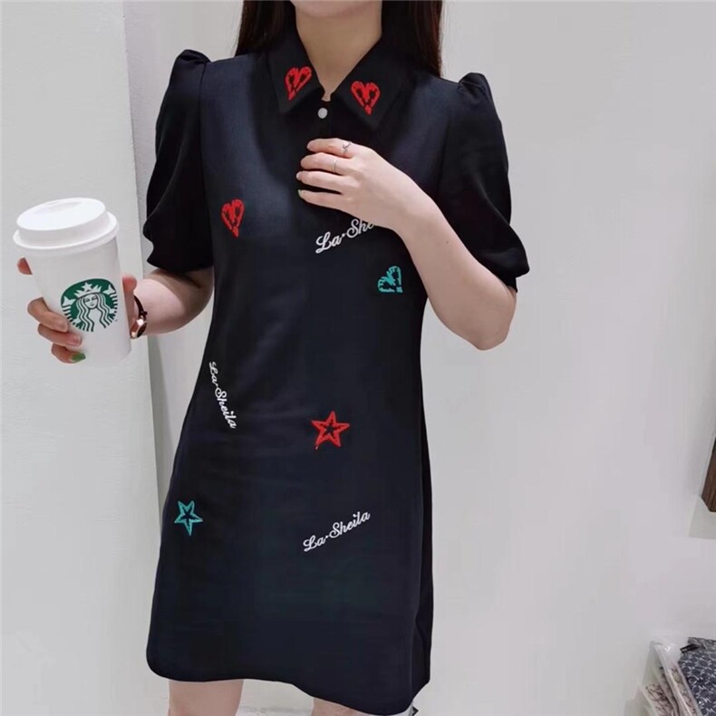 【现货】夏季新款绣花连衣裙，女装连衣裙，简搭