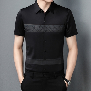 AD5822钱塘2020-3夏季男士精品商务休闲短袖衬衫P75图片