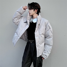 自家图秋冬保暖加厚立领棉服外套金属环扣男女短款棉衣1515-P110，男装棉衣，星座910-5