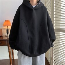 抖音供货丶高品质棉350克排扣卫衣连帽宽松卫衣LW9001-p78控98，男装卫衣，星座508（原C305）