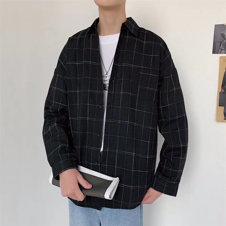 长袖衬衫春款男港风潮流CS16P33,男装衬衫,星座1116-2