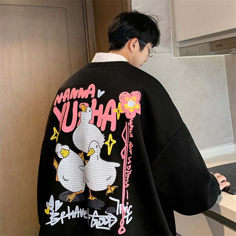 抖音供货、复合重磅360克现货圆领卫衣宽松D223A-YL2311-特P28,男装卫衣,电商019-1